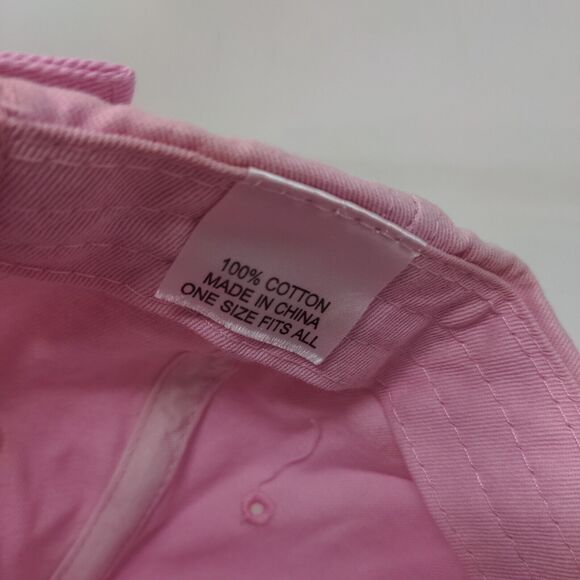 Golden Nugget Slideback Hat Pink OSFA Adjustable Embroidered Rhinestone - Picture 10 of 11